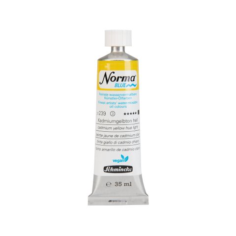 Schmincke Acuarela Óleo Norma Azul Tubo metálico 35 ml, color amarillo cadmio claro (239)