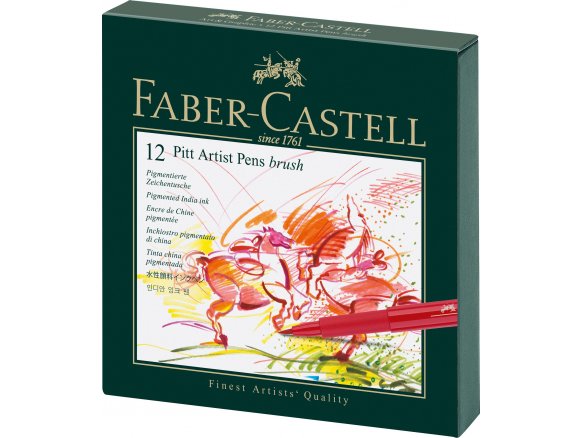 Faber-Castell Pitt Artist Pen B, 12er-Set