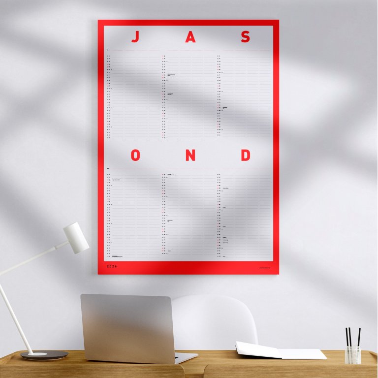 Fox & Poet Familienkalenderposter