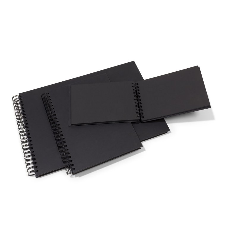 Cuaderno de dibujo Seawhite Black Card negro 220 g/m².