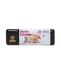 Schmincke Watercolor Horadam Berlin Edition, 24 pieces in metal box, 1/2 bowls (74530)