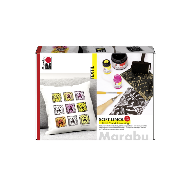 Marabu set de impresión para textiles Soft Linol
