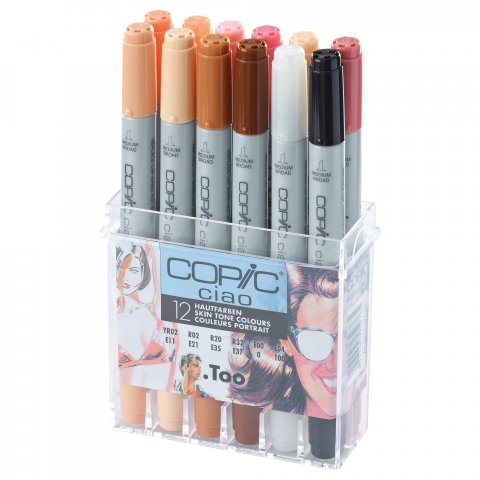 Copic Ciao, set de 12 colores de piel