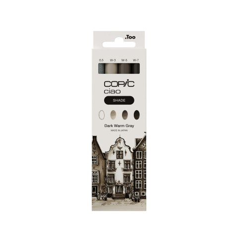 Copic Ciao SHADE, 4er-Set Dark Warm Grey