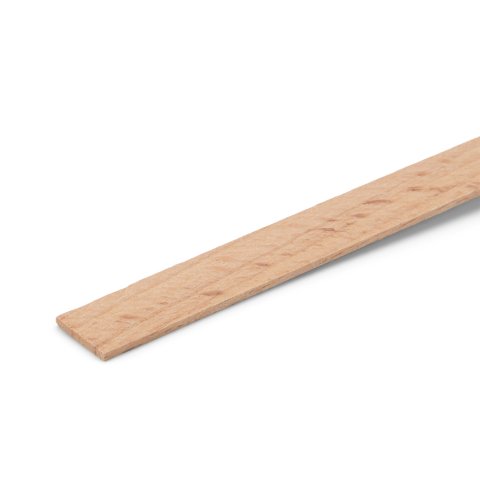 Beech rectangular moulding strips 1.0 x 10.0  l=1000 mm