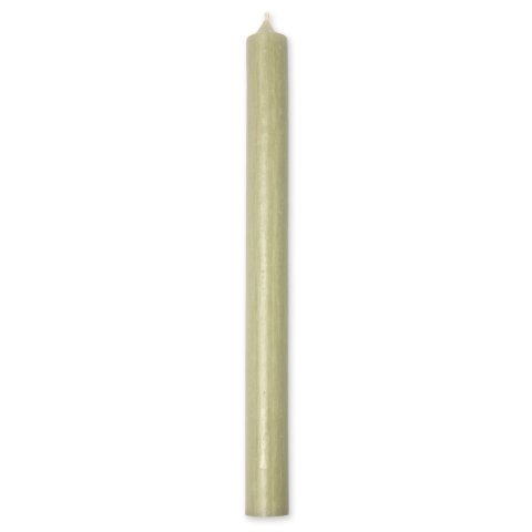 Kerzenfarm Hahn, Stabkerze ø 2,2 cm, h = 25 cm, durchgefärbt, salbei