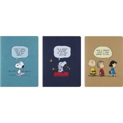 Moleskine 3er-Set Cahiers PEANUTS 75. Jahrestag