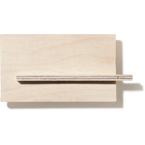 Birch plywood (custom cutting available) ca. 4.0 x 250 x 500 mm