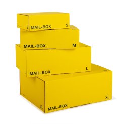 Versandkarton Mailbox, gelb
