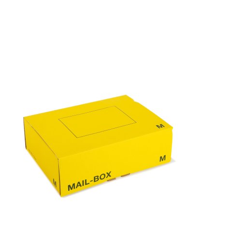 Versandkarton Mailbox, gelb 331 x 241 x 104 mm (M)