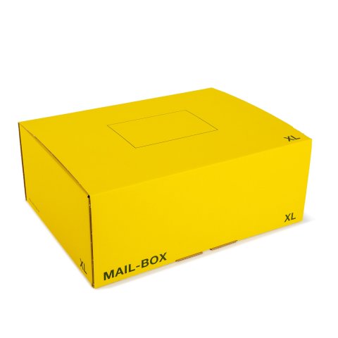 Versandkarton Mailbox, gelb 460 x 333 x 174 mm (XL)