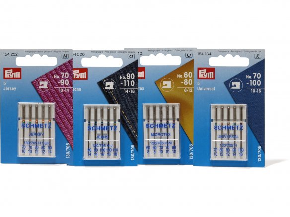 Prym sewing machine needles with flat shank 130/705