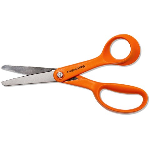 Fiskars Classic child´s scissors, stainless steel l = 140 mm, for righthanders, (orange)
