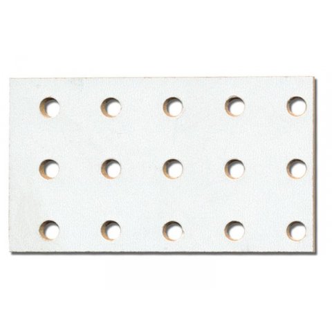 Tabla fibra HDF, perfor. circular, 1 lado blanco (corte disponibiles) 3.0 x 1000 x 2600 mm, RG 5/15