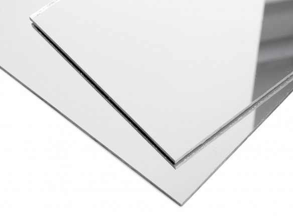 Acrylic glass XT mirror, silver, smooth custom cutting