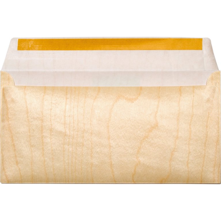 Microwood paper-backed veneer envelope