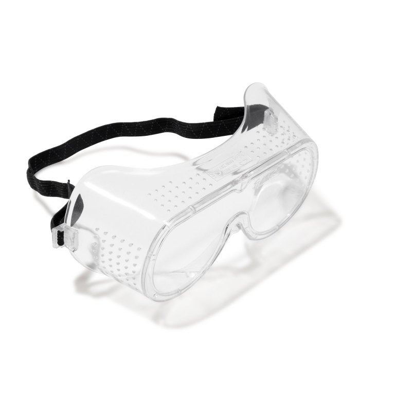 Protective goggles with strap, can be worn over glasses