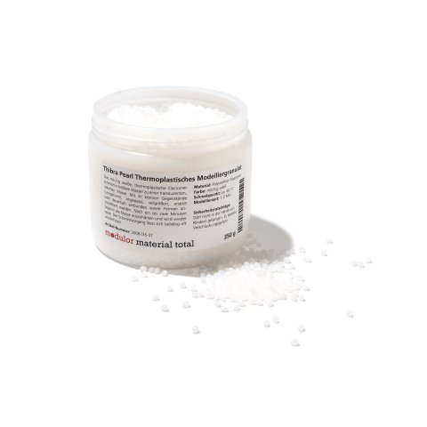 Thibra Pearl thermoplastic modelling granulate milky white, 25 kg