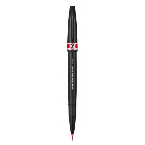 Pentel Brush Pen Sign Pen Artist Ancho de línea 0.03-2.0 mm, rojo