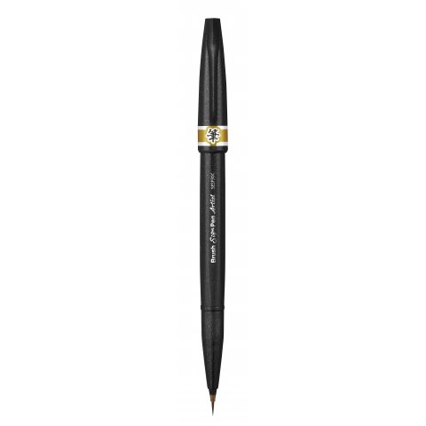 Pentel Brush Pen Sign Pen Artist Ancho de línea 0.03-2.0 mm, ocre
