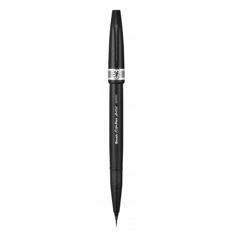 Pentel Brush Pen Sign Pen Artist Ancho de línea 0.03-2.0 mm, gris