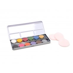Eulenspiegel Schminkpalette Metall