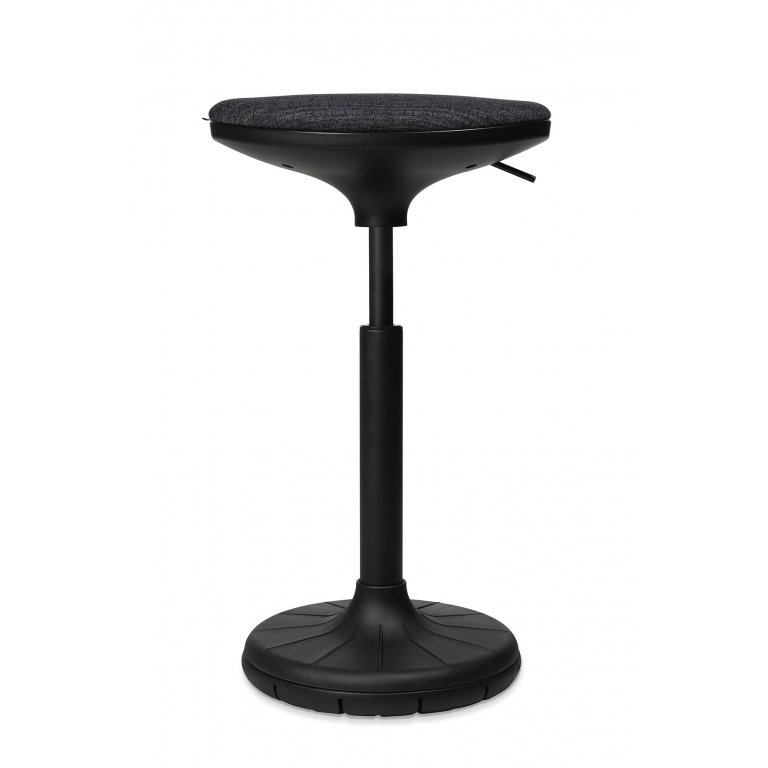 Wagner high stool, W3-3D, 570-790 x 380 x 270 mm, seat and foot black