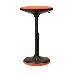 El taburete Wagner, W3-3D 570-790 x 380 x 270 mm, asiento y base naranja