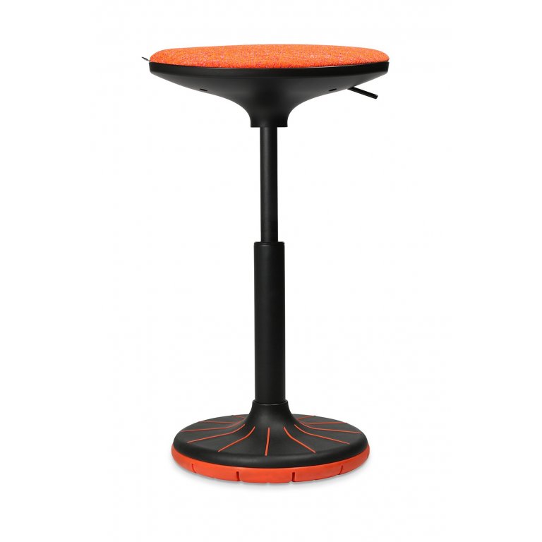 Wagner high stool, W3-3D, 570-790 x 380 x 270 mm, seat and foot orange