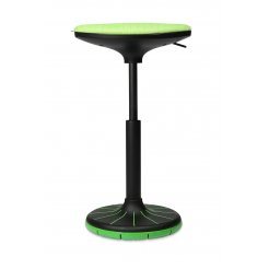 El taburete Wagner, W3-3D 570-790 x 380 x 270 mm, asiento y base verde
