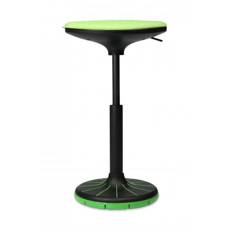 Wagner high stool, W3-3D 570-790 x 380 x 270 mm, seat and foot green