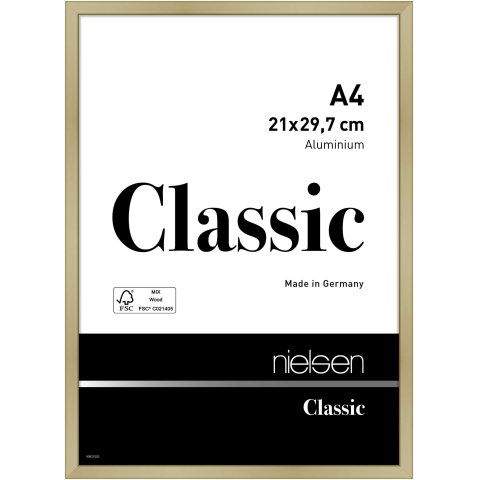 Nielsen marco desmontable Alu Classic 21 x 29,7 cm (DIN A4), dorado