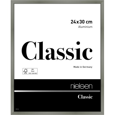 Nielsen marco desmontable Alu Classic 24 x 30 cm, platino