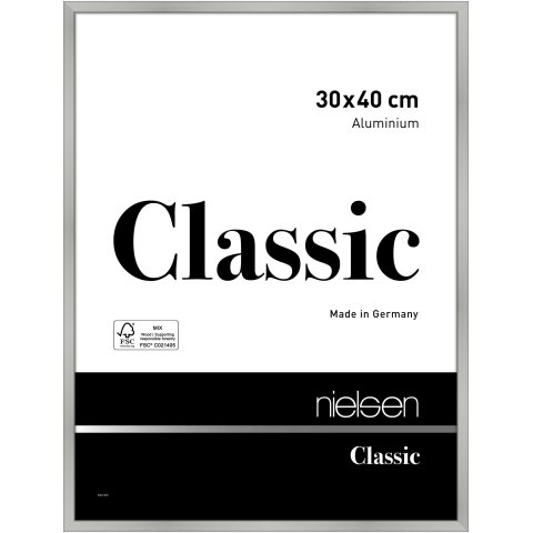 Nielsen Wechselrahmen Alu Classic 30 x 40 cm, silber matt