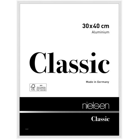 Nielsen removable frame Alu Classic 30 x 40 cm, glossy white