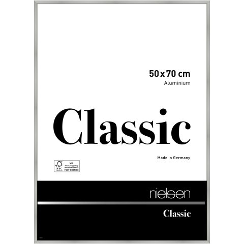 Nielsen Wechselrahmen Alu Classic 50 x 70 cm, silber matt