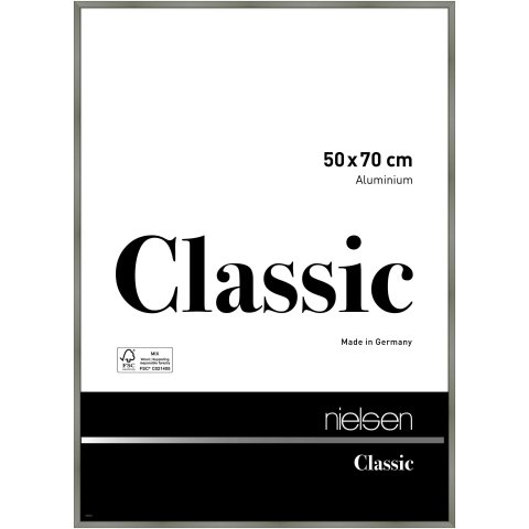 Nielsen Wechselrahmen Alu Classic 50 x 70 cm, platin