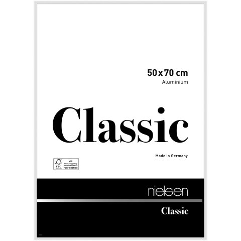 Nielsen removable frame Alu Classic 50 x 70 cm, glossy white