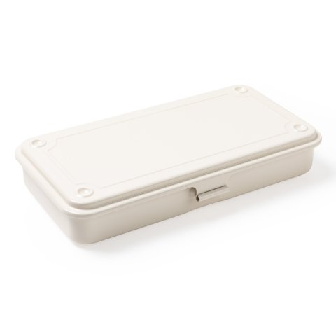 Toyo Steel Metallbox stapelbar T-192 203 x 109 x 35 mm, Stahlblech, white