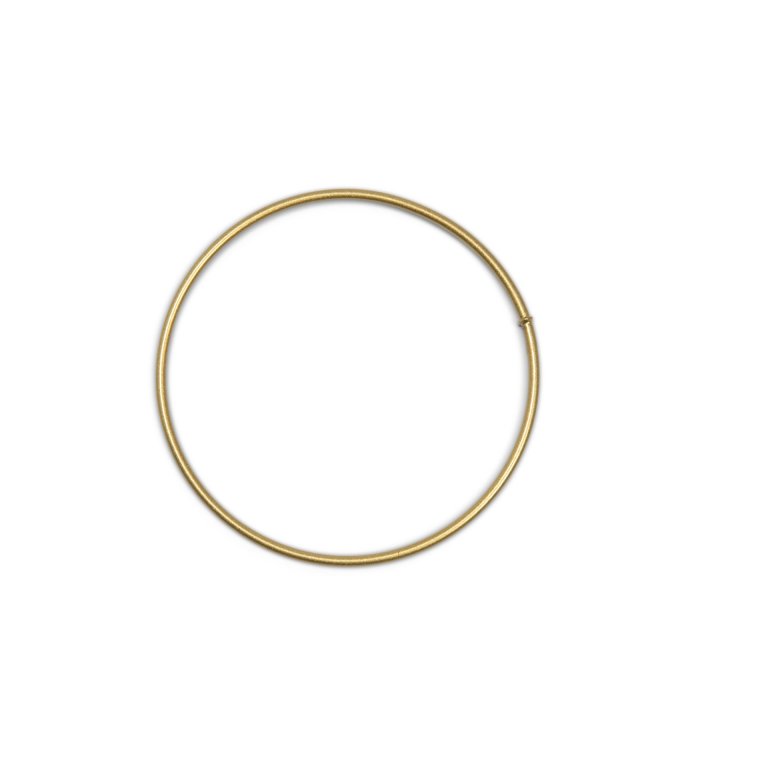 Metal ring, coated, gold matte