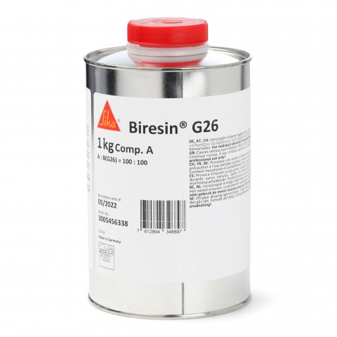PUR F26 fast cast resin (G26) A, resina (base poliol) 1,0 kg en envase de hojalata