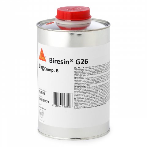 PUR F26 fast cast resin (G26) B, endurecedor (a base de MDI) 1,0 kg en envase de hojalata