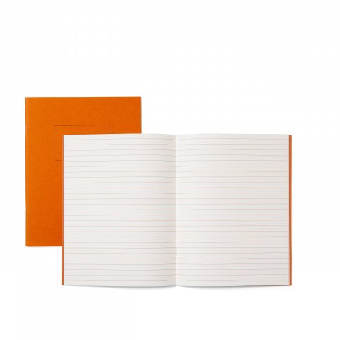 Carta Pura sketch booklet 80 g/m², 171 x 220 mm, 24 sheets, ruled, orange