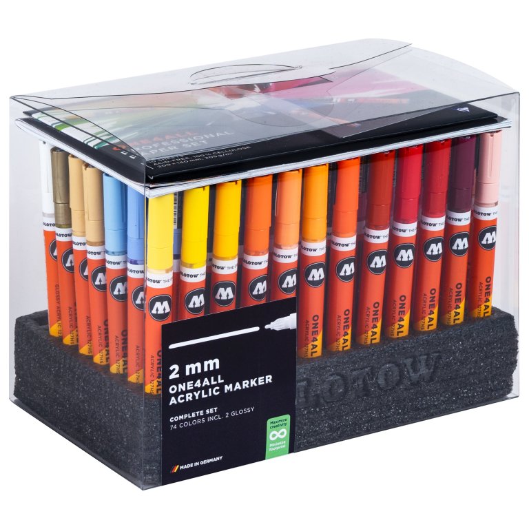 Molotow paint marker One4all 127HS, set of 74