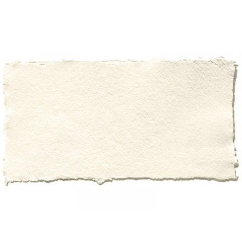 Khadi rag paper Artist, white, rough 320 g/m², rough, 100 x 150, ca. A6, 20 sheets
