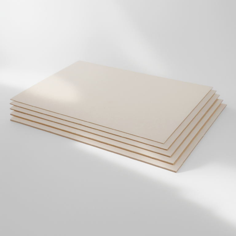 Finnboard (wood pulp), beige
