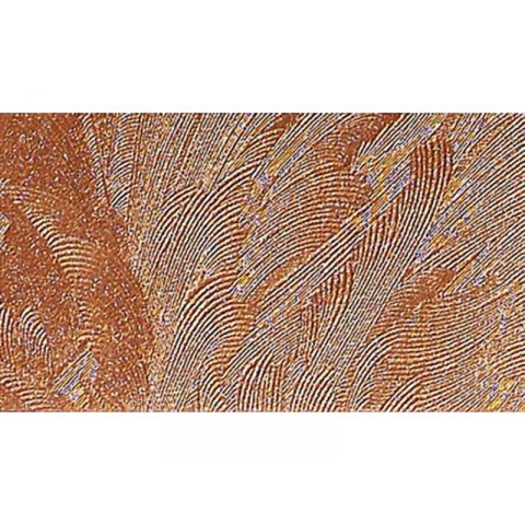 Cartulina gofrada Barroco, efecto metálico irisado 230 g/m², 230 x 330, cobre