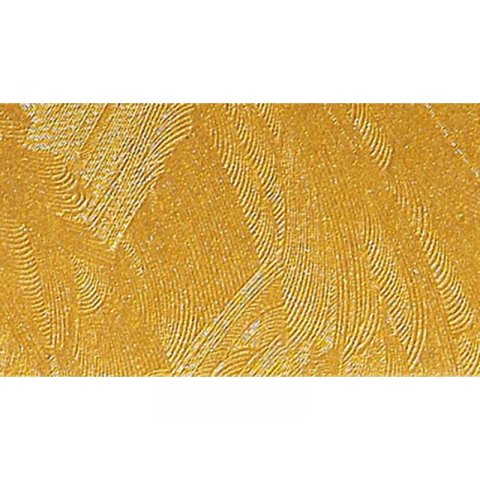 Cartulina gofrada Barroco, efecto metálico irisado 230 g/m², 500 x 700, dorado