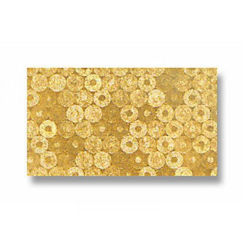 Highlight fancy board, metallic, shimmering sequins, 215 g/m², 500 x 700, gold