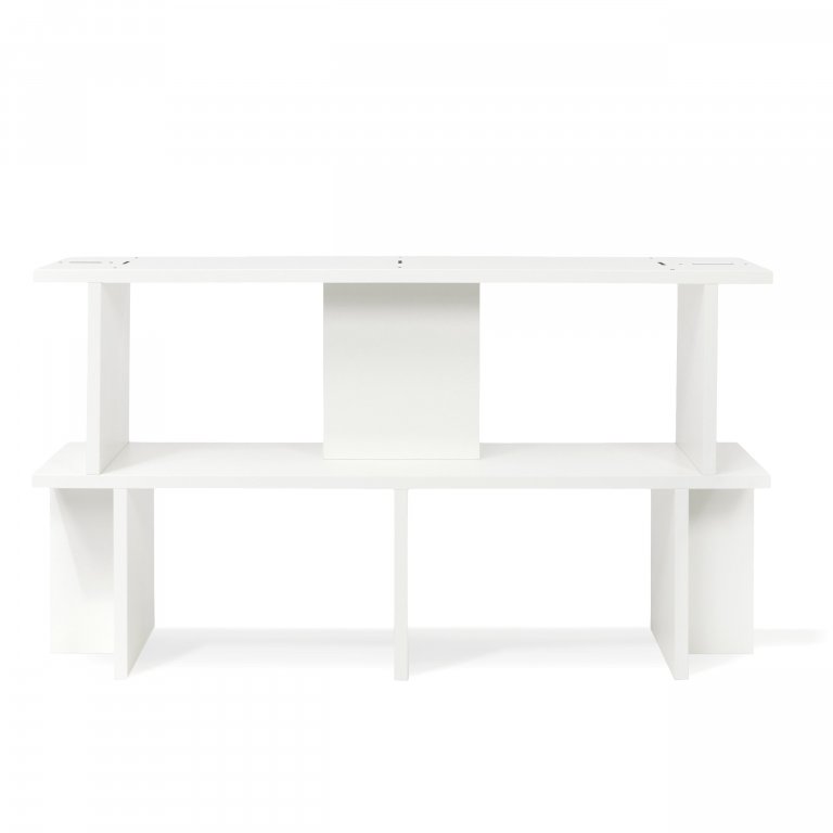 Modulor Regalsystem IO, Aufbauregal 1350x750x350mm, 2 Böden, 8 Wangen,weiß